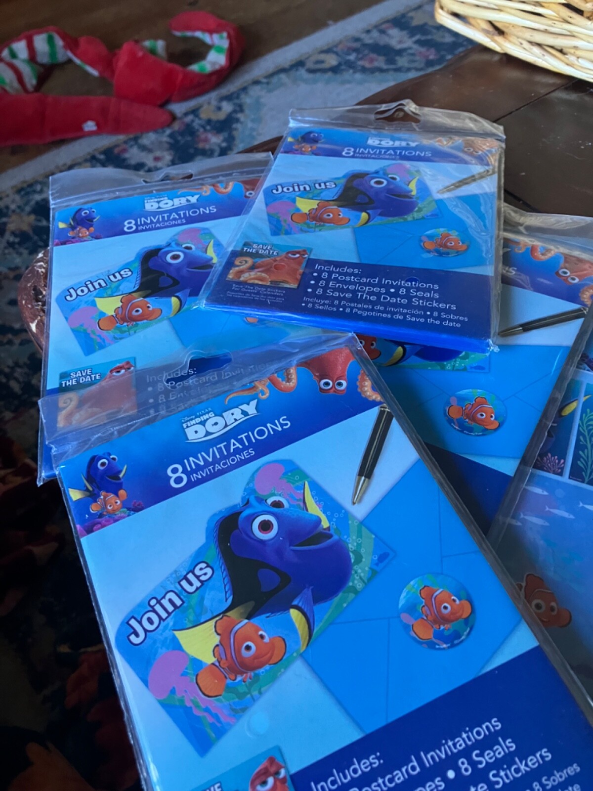Disney Finding Dory Nemo Birthday party lot invitations thank you decorations