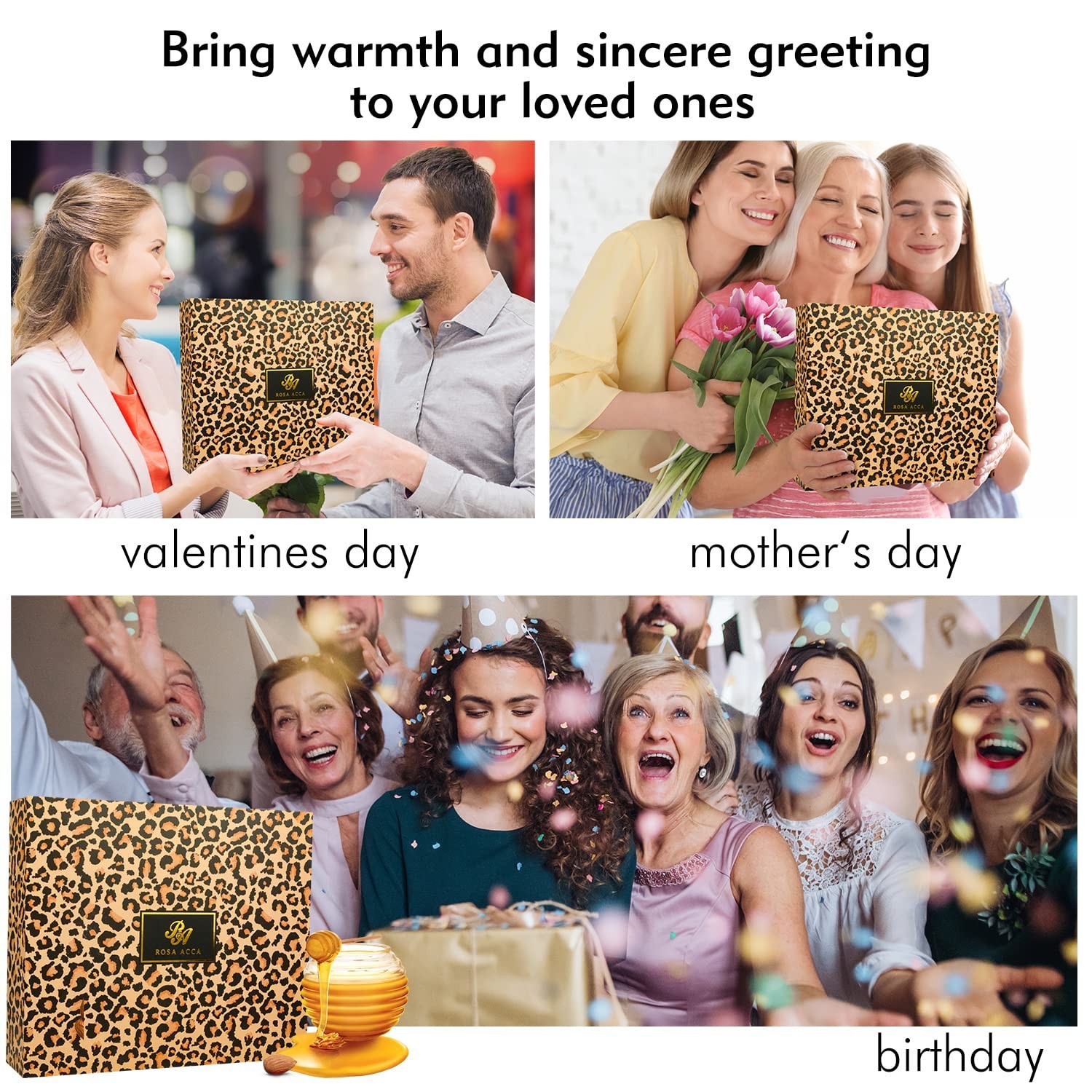 Bath Gift Set for Women, XXL 20 Pcs Skin Care Set Leopard, Slef Car… Fast Ship