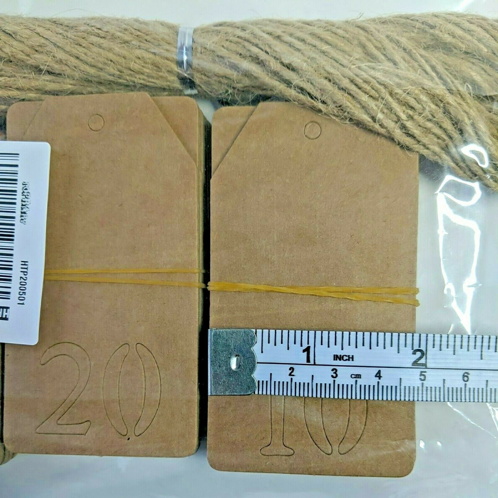 Kraft Paper Tags Numbers 1-31 Wedding Party Birthday Table Number Labels 3 Each
