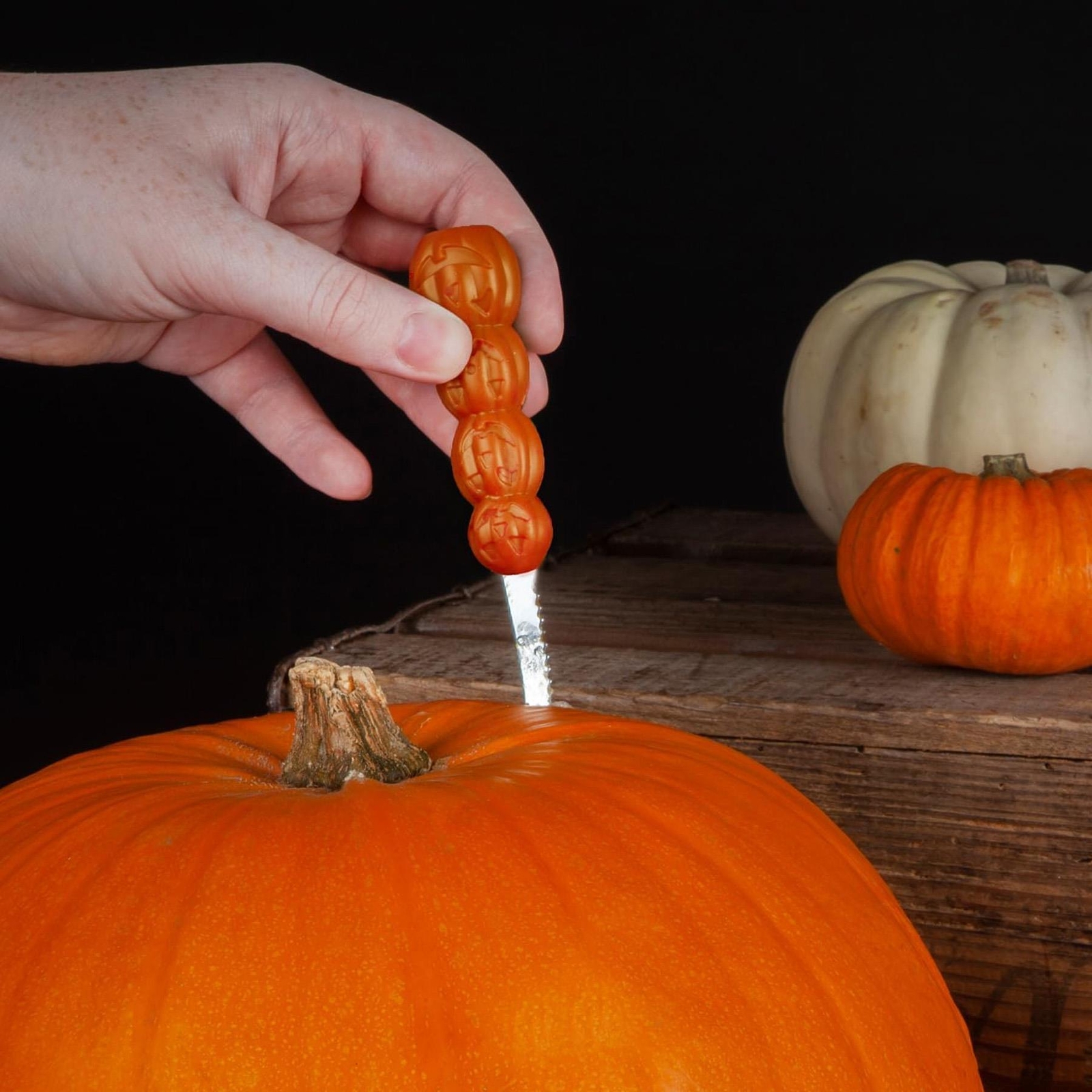 Halloween 9 Piece Pumpkin Carving Kit Kids Crafts Party Decoration – Orange