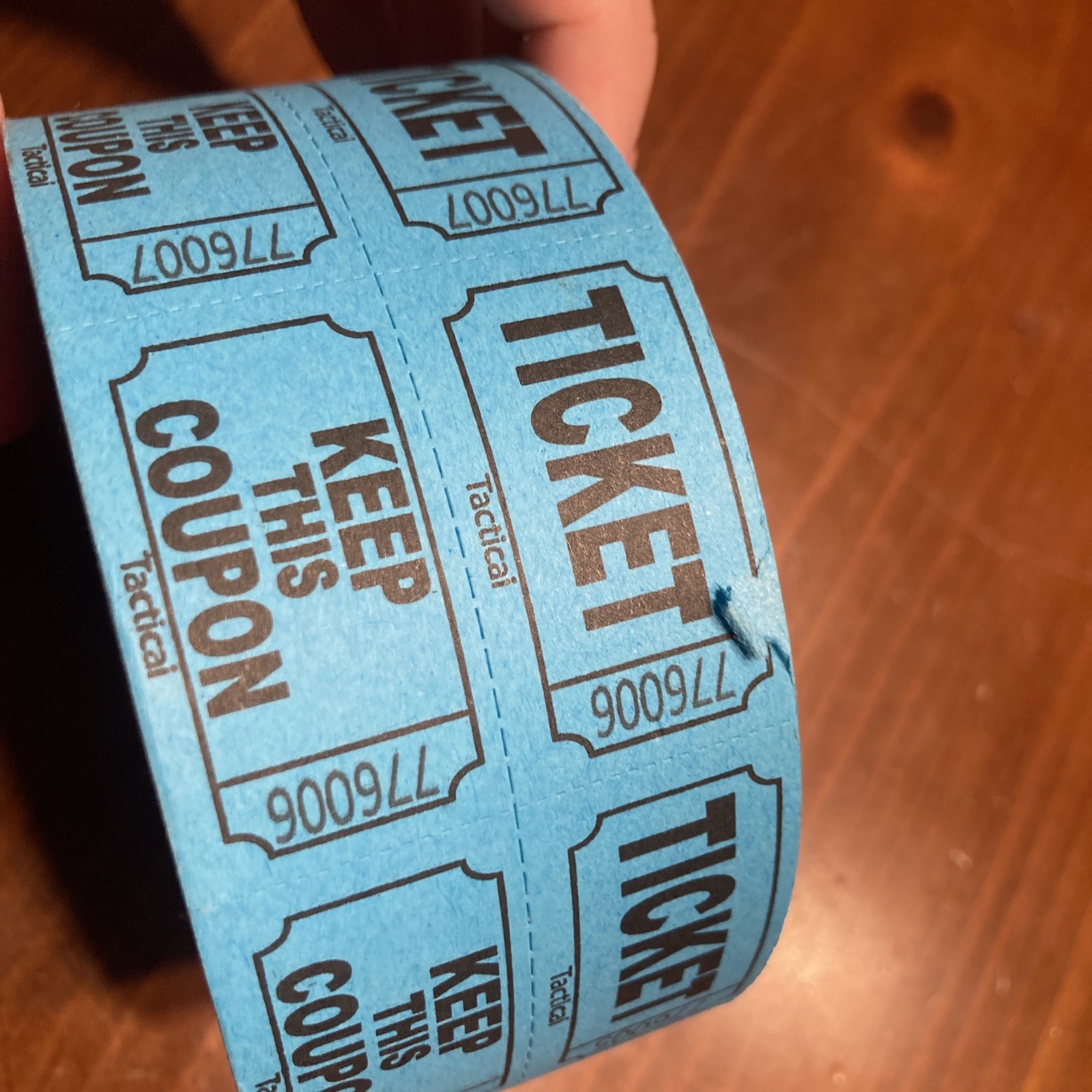 1000 Raffle Tickets, Blue (1 of 8 Colors), Double Roll, Ticket for Events, En…