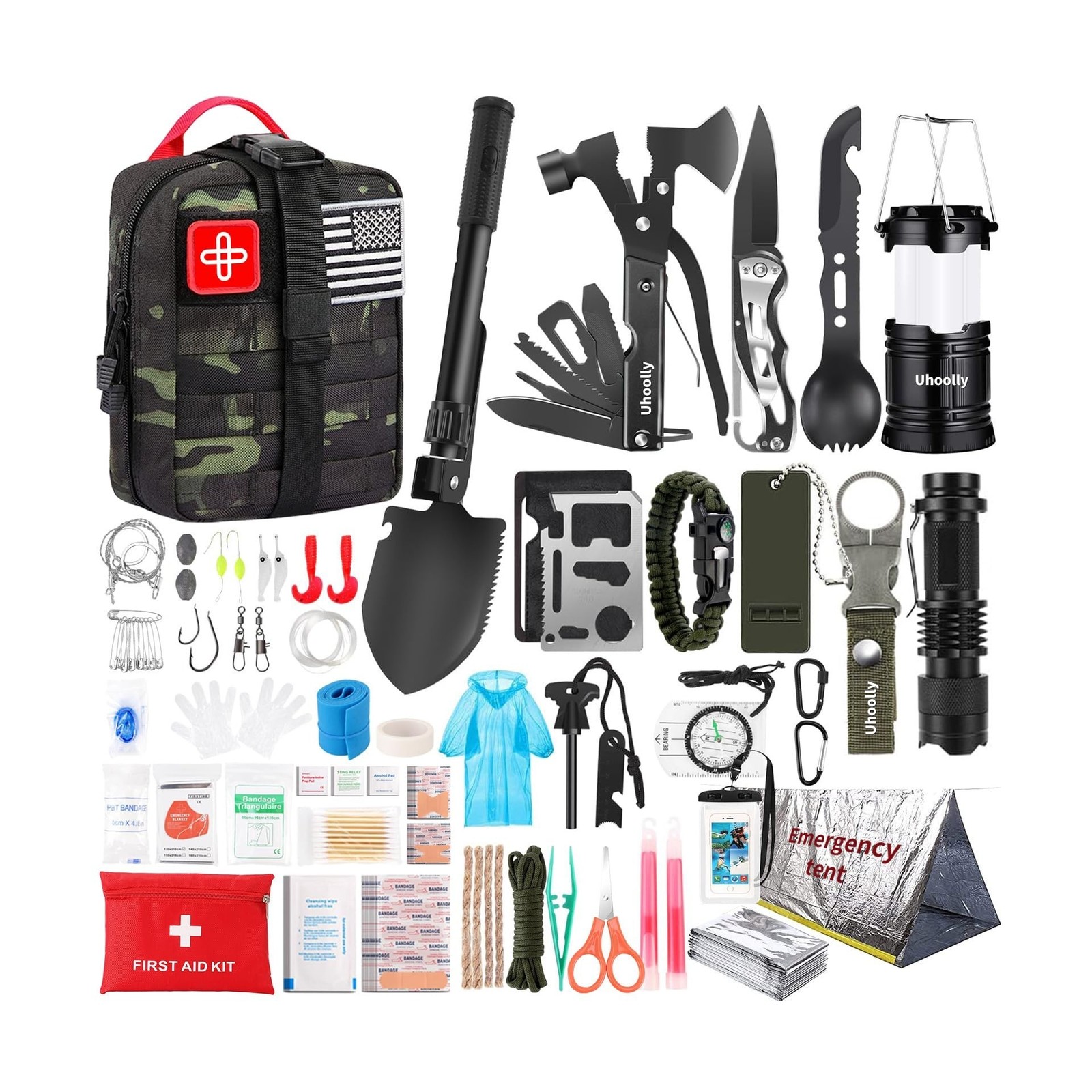 Survival Kit, Gifts for Men Women Teen Boys, 252 pcs Survival Gear … Fast Ship