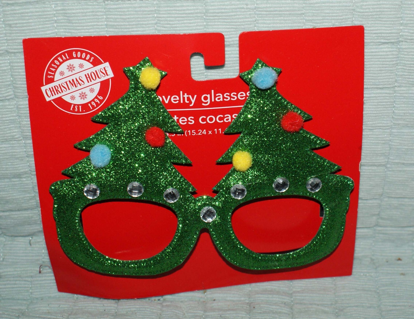 Christmas Tree Glasses Glitter Frame Glasses Photo Booth New Fast Shipping
