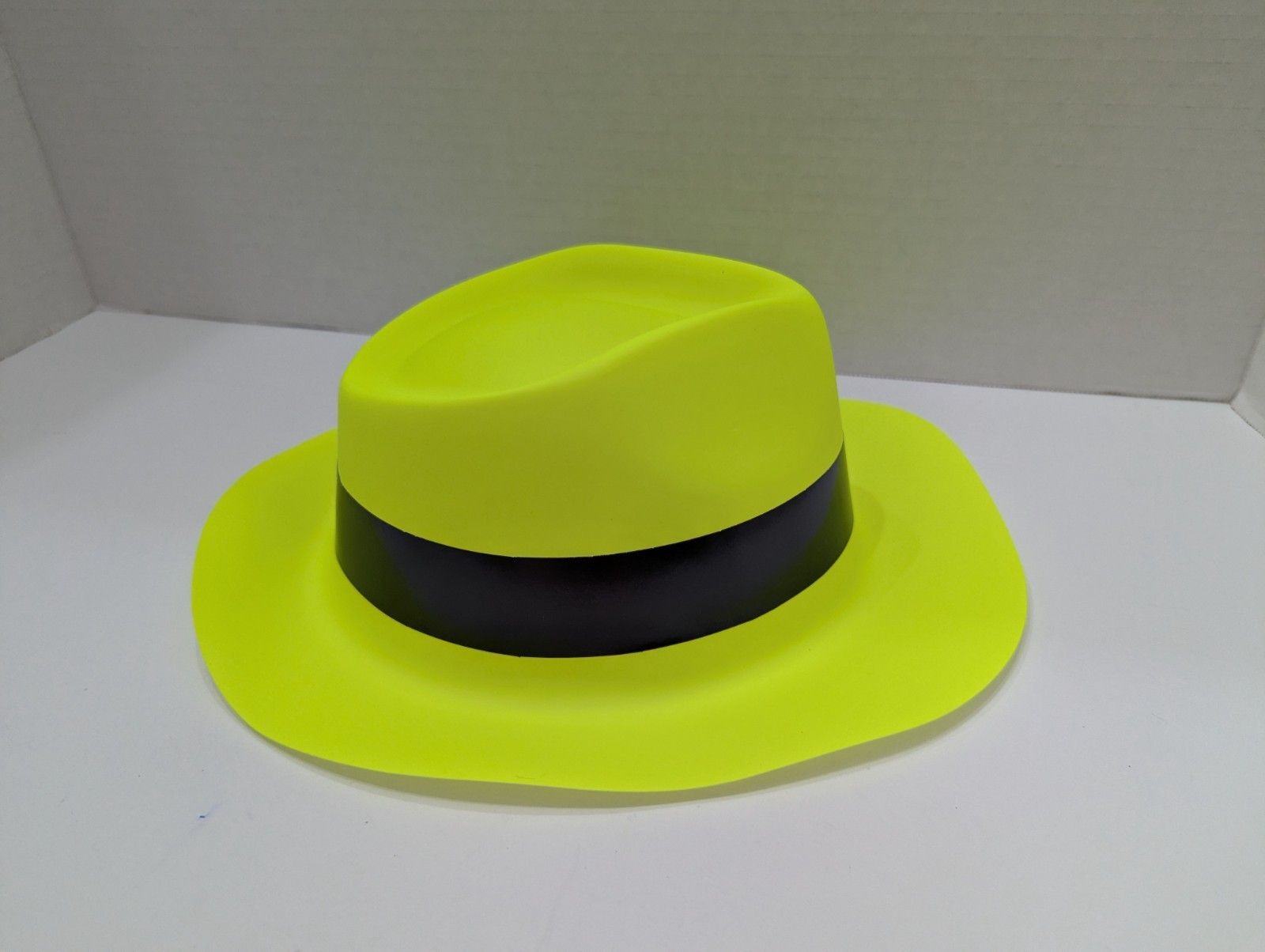 Set of 10 Neon Plastic Fedora Party Hats Glow Party 80’s Party