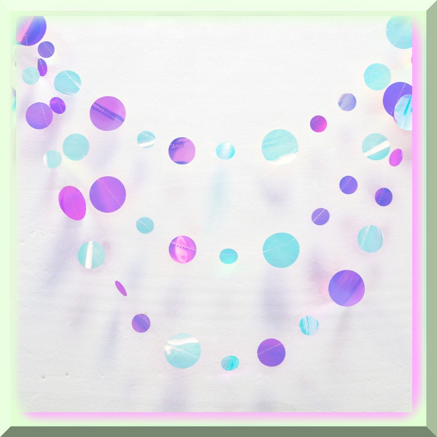 Ocean-Inspired Mermaid Party Bubble Garlands 40ft