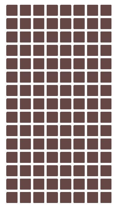 1/4″ Brown Square Color Coding Inventory Label Stickers Made In The USA