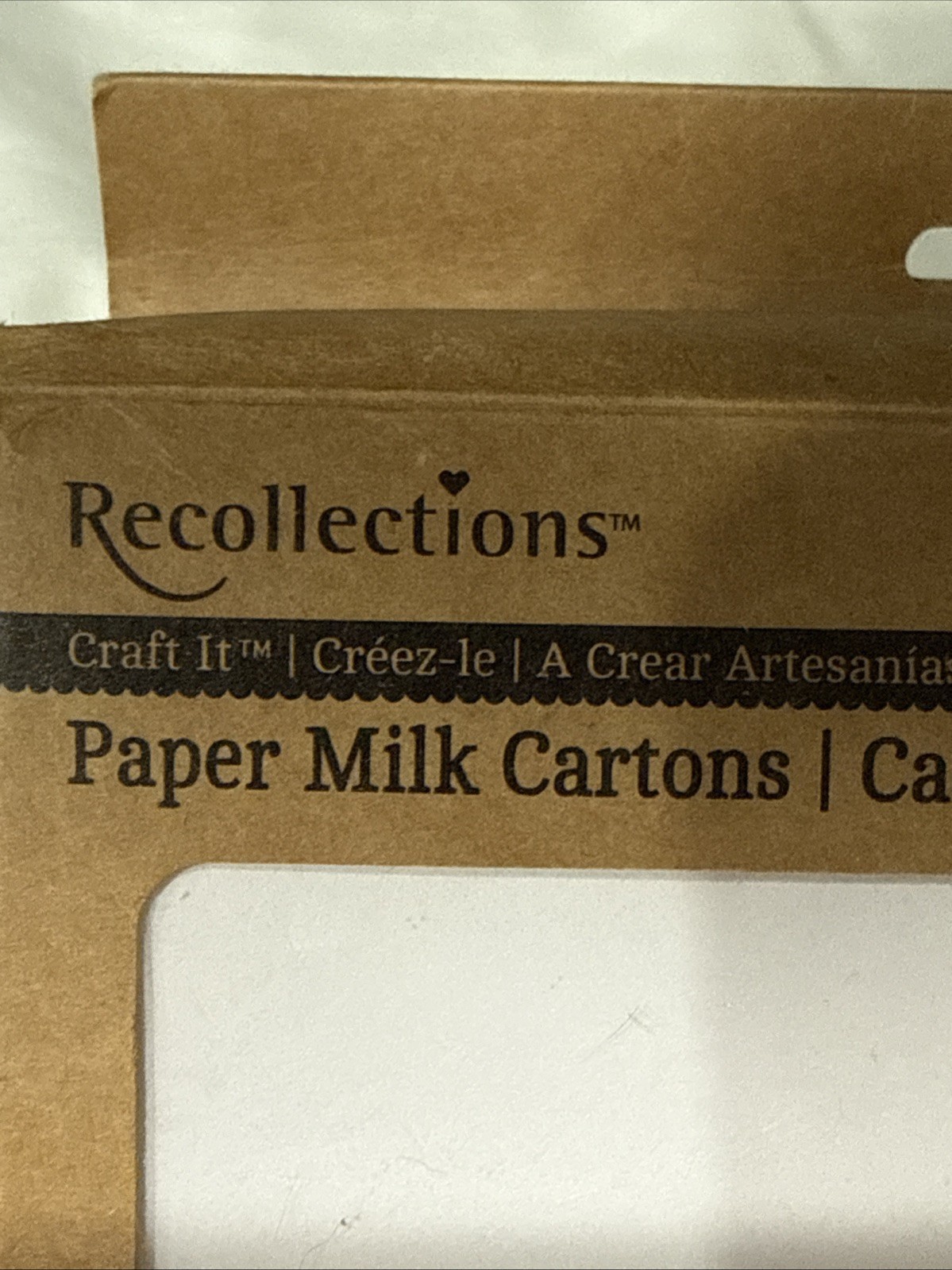 Recollections Craft It White Milk Carton Gift Boxes Lot of 24 New