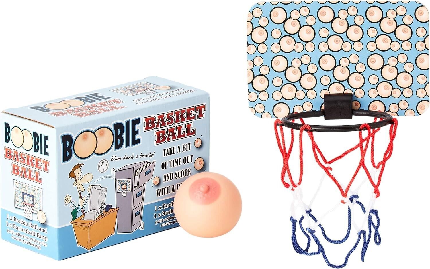 Boobie Basketball Game – Funny GaG Joke Novelty Gift for Men – Holiday Stocking