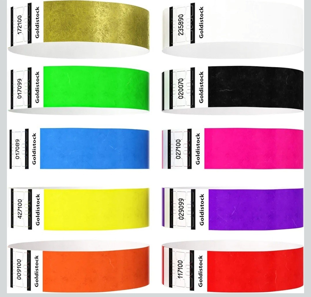 Goldistock Event Wristbands “Top 10” 5,000 Count Variety Pack | ¾” Arm Bands