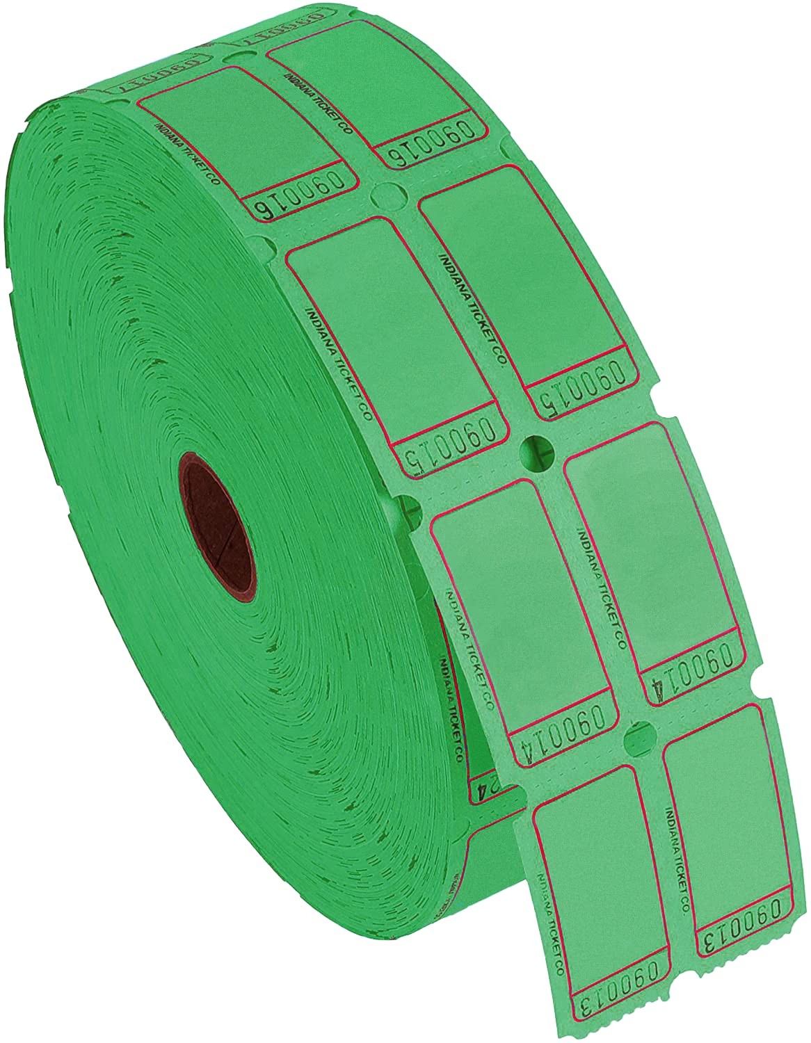 Raffle Blank Roll Tickets Full Set Assorted 8 Colors Double Rolls 8 PACK Box