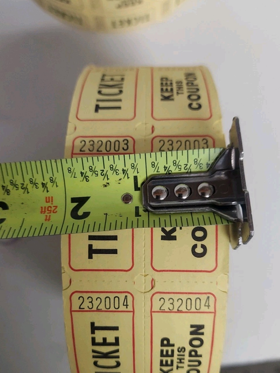 4 – Double Roll of Tickets/Coupons – For School, Carnival or Raffle