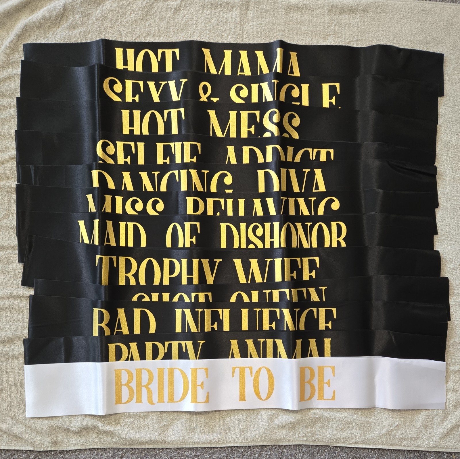 Bachelorette Party Sashes Set Of 12 Funny