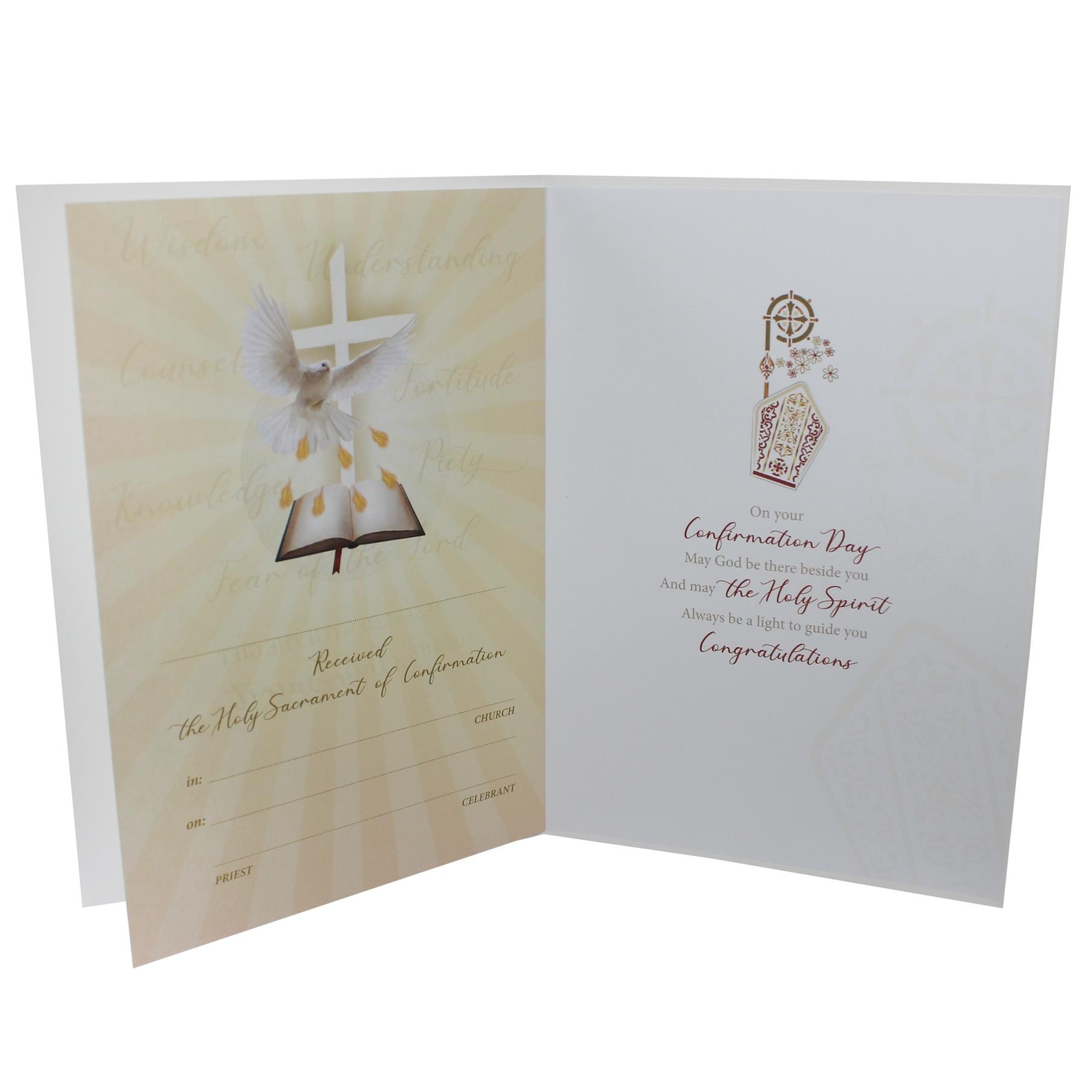 3D On Your Confirmation Day Card with Envelope F40801