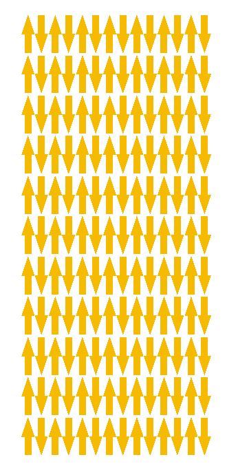 Golden Yellow Arrows Vinyl Color Code Inventory Label Stickers 1/2″ x 3/4″