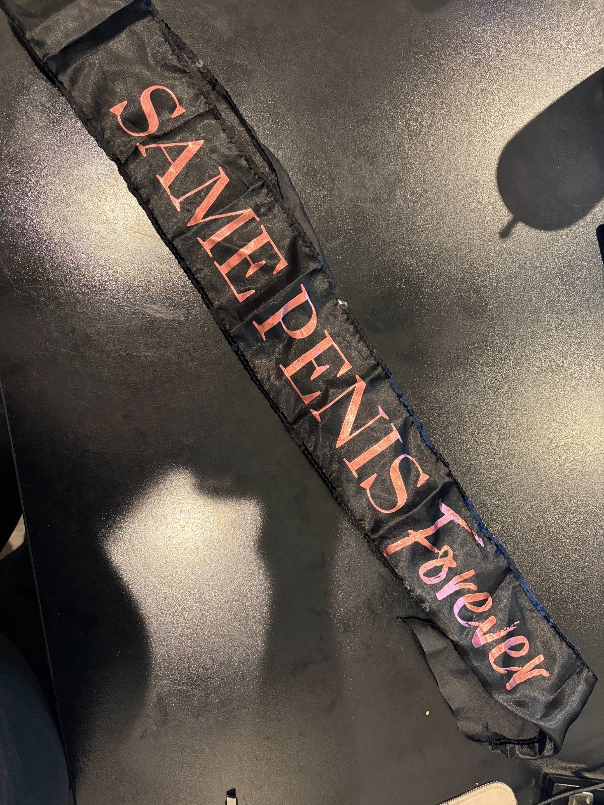 Same Penis Forever Sash Black and Pink Bachelorette Party