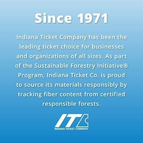 Indiana Ticket Co. 2,000 Yellow Double Roll Raffle Tickets – Premium Quality 2×2
