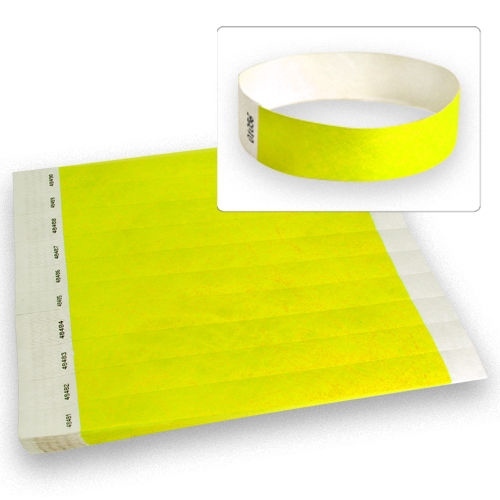 100, 500, 1,000 Count Tyvek Admission Wristband for Events – Choose your Color