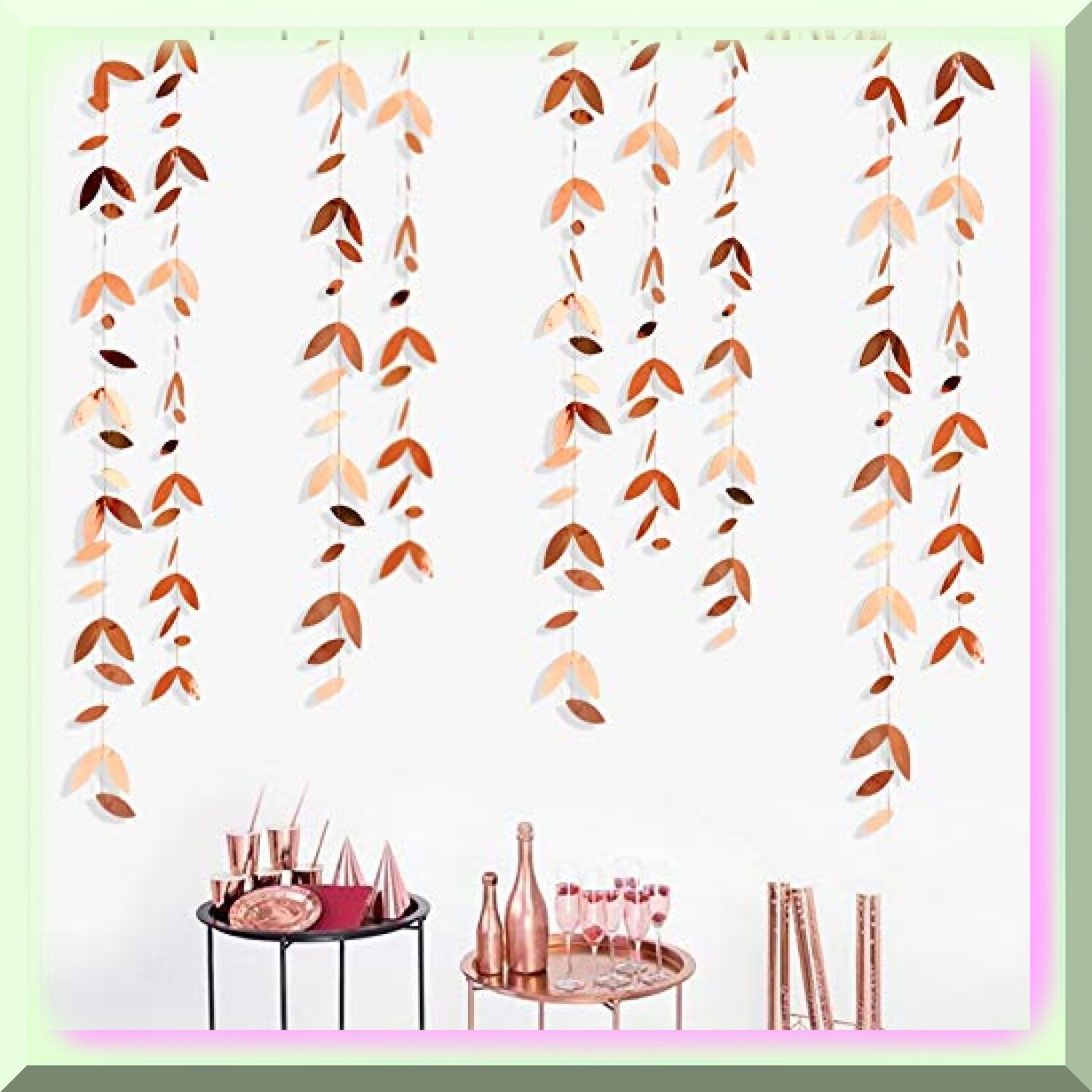 Rose Gold Paper Garland 52ft Celebration Decorations