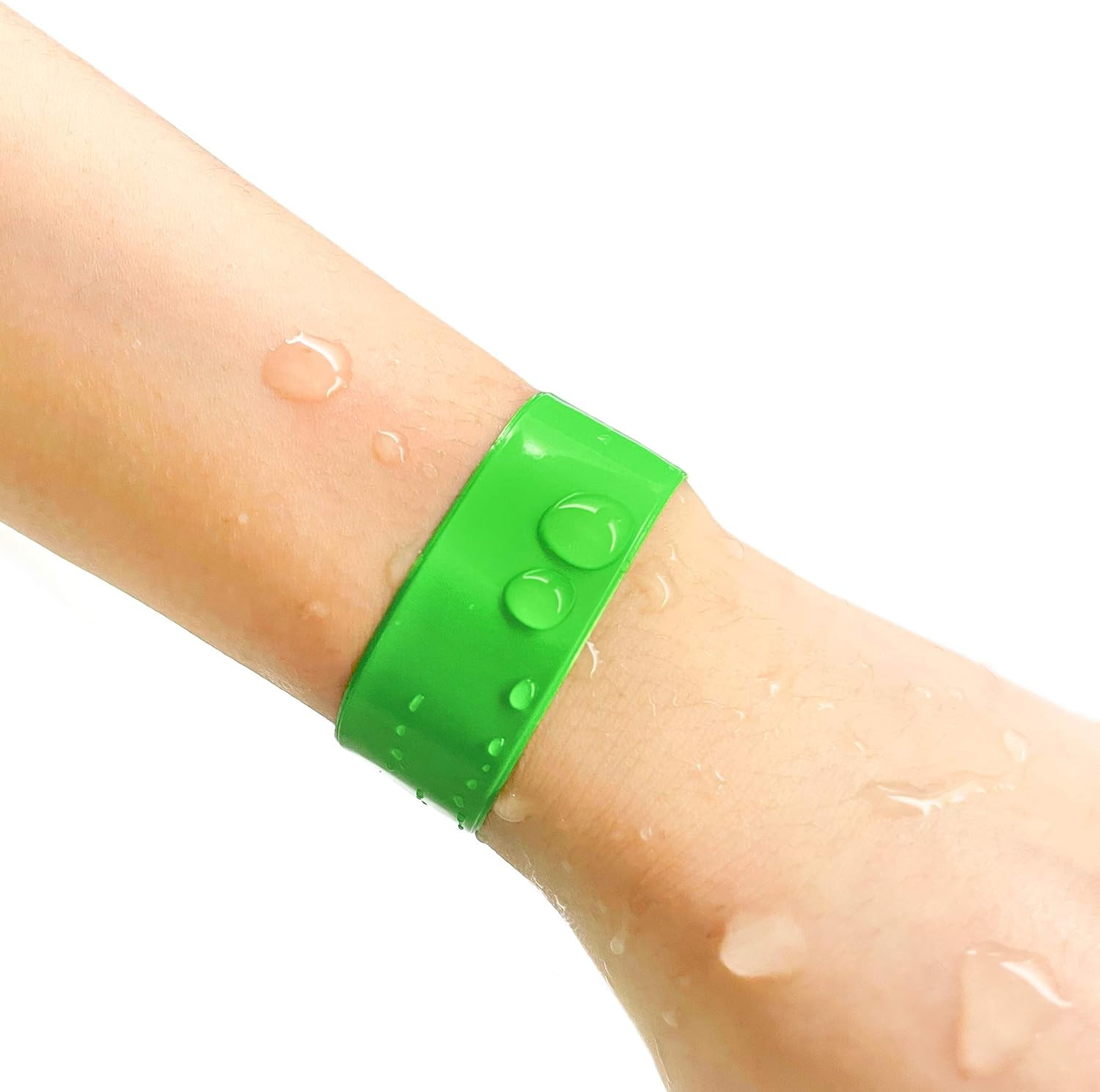 Plastic Event Wristbands Neon Green – 500 Pack Vinyl Wristbands for Parties