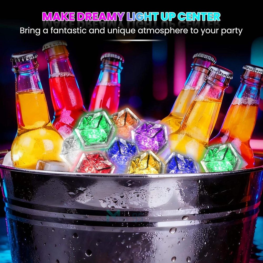 ICE CUBES LEDS light up 24 – 120 Multicolor & flash ,drinks parties lowest price