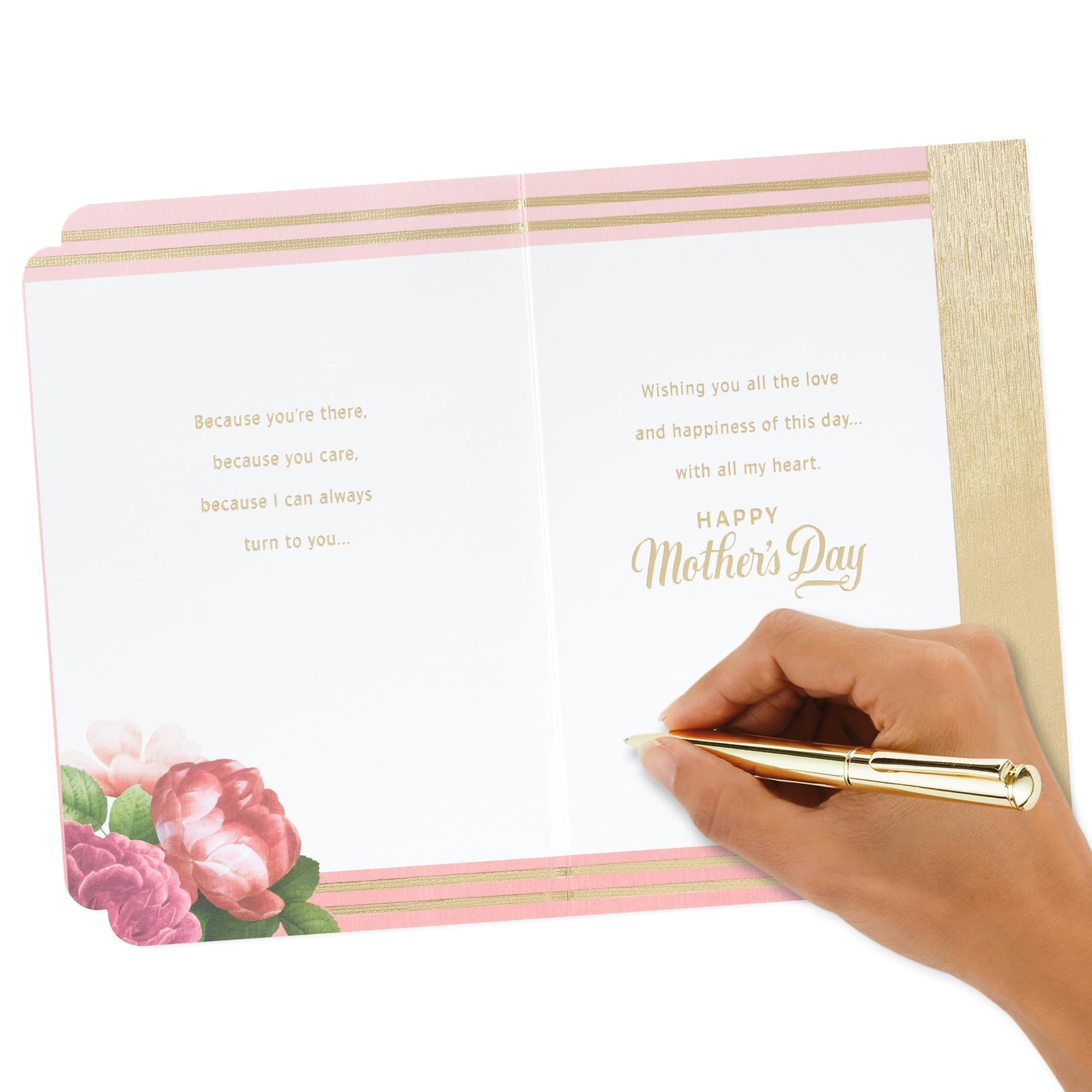 Hallmark Mothers Day Card for Mom 1 Count (Pack of 1), Love and Happiness