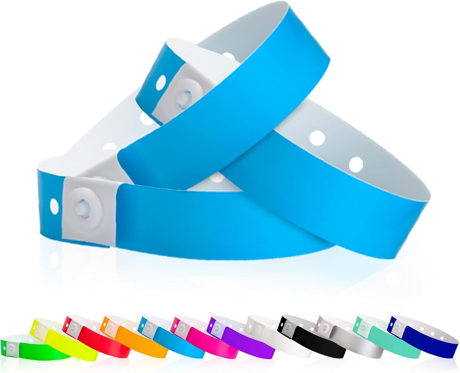 VIP Identification Wristbands – Neon Blue, 500 Count