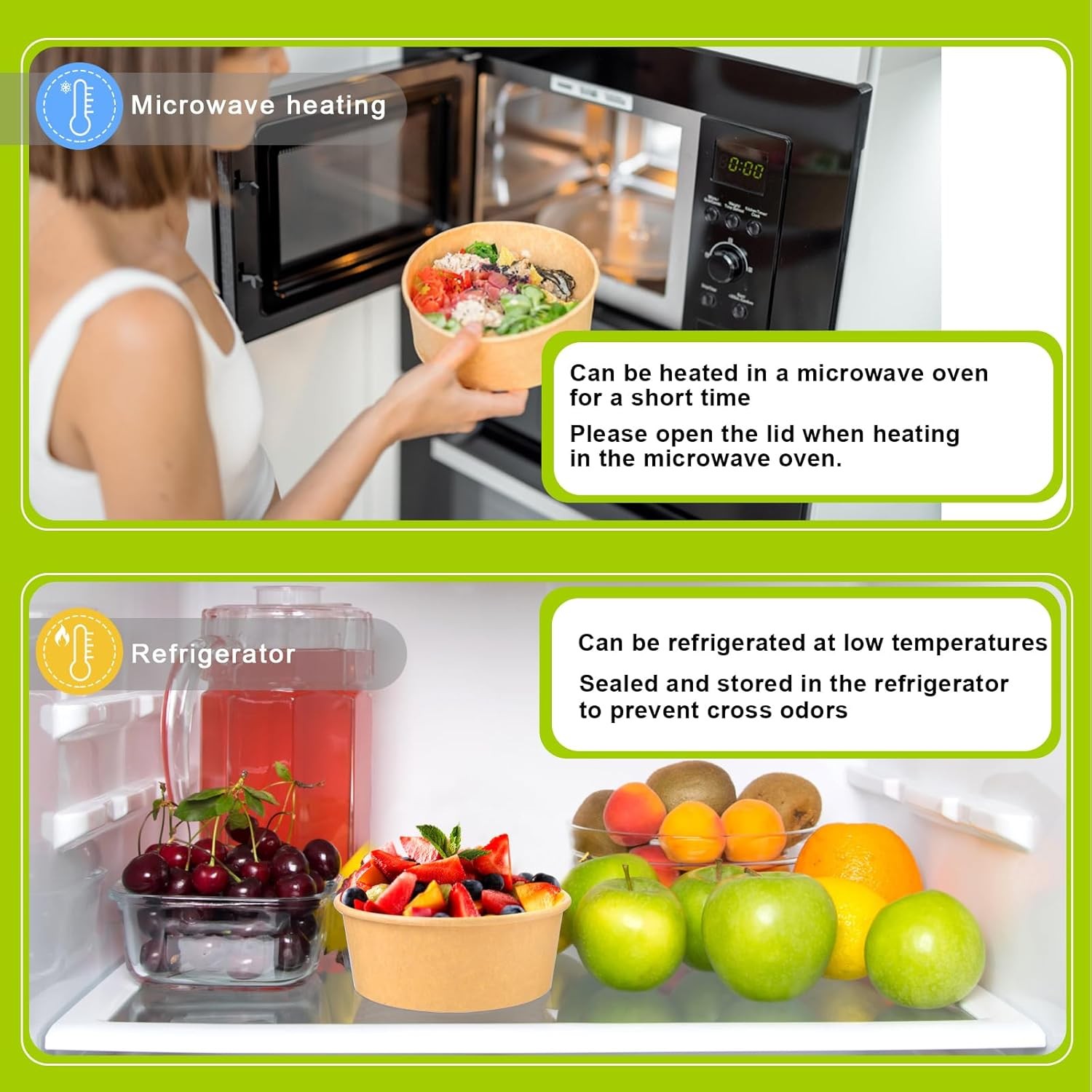 37 oz 25 ​Pack Disposable Bowls W/ Lids Disposable Food Containers W/ Lids Paper