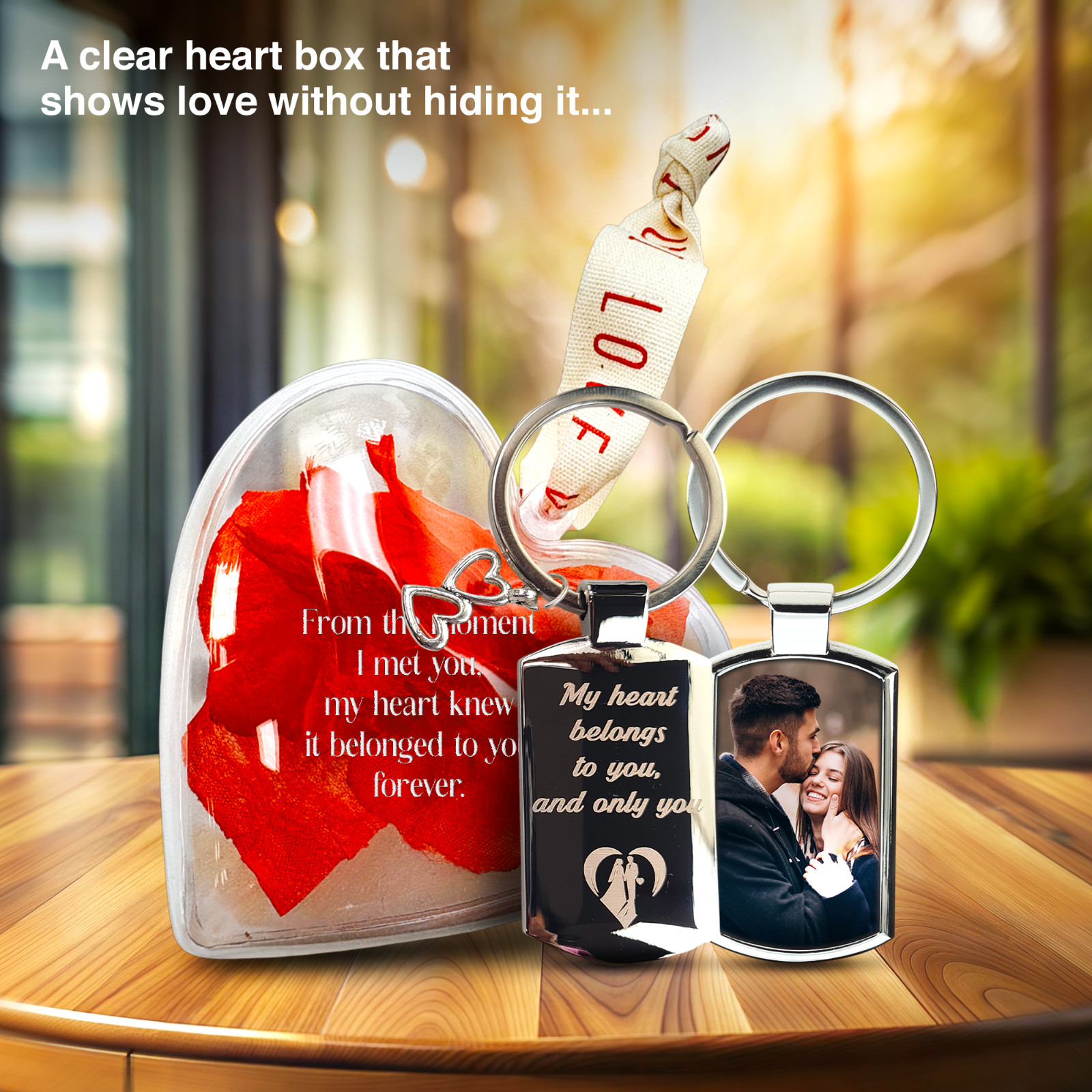 Personalised Engraved Custom Photo Printed Keyring for Daddy Mum, Birthday Gift