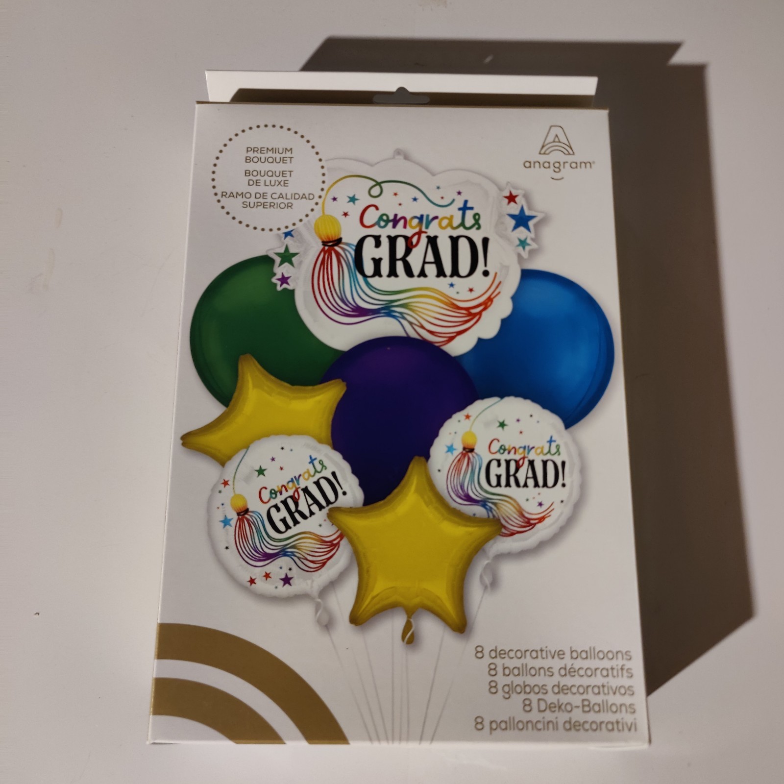 Congrats Grad Decorative Balloons New In Box, unused