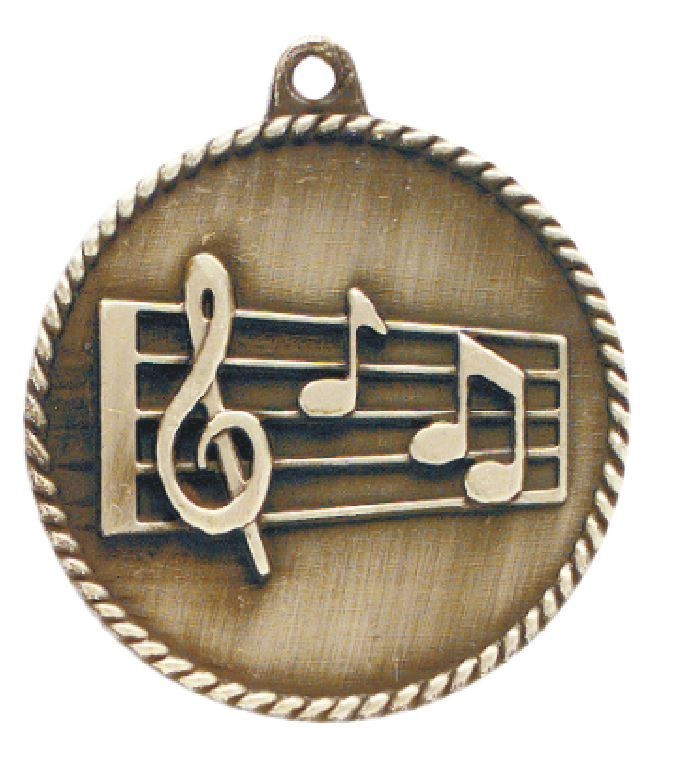 Music Medal Award Trophy With Free Lanyard HR785 School Team Sports