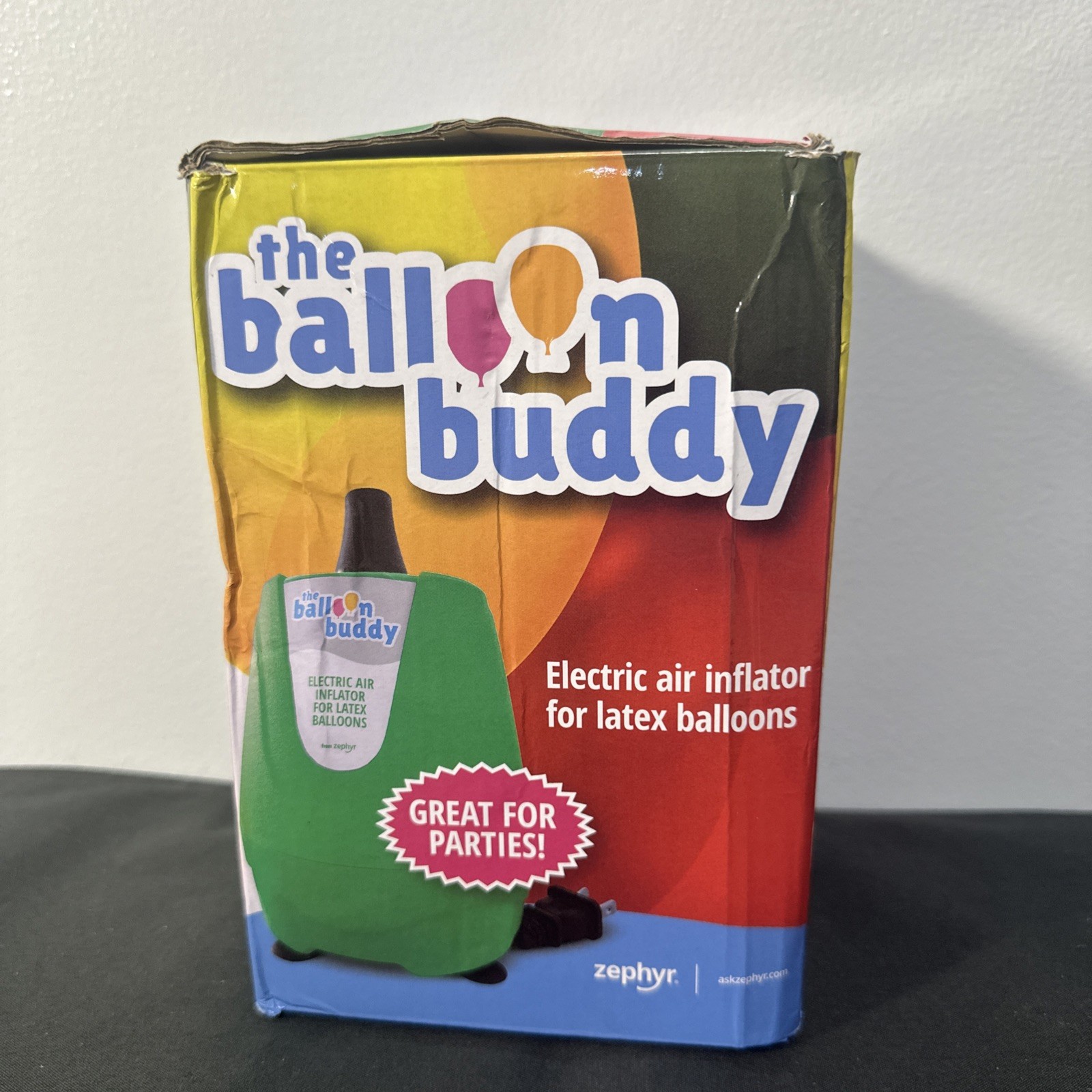 Zephyr Balloon Inflator The Balloon Buddy Electric For Latex Balloons, NEW