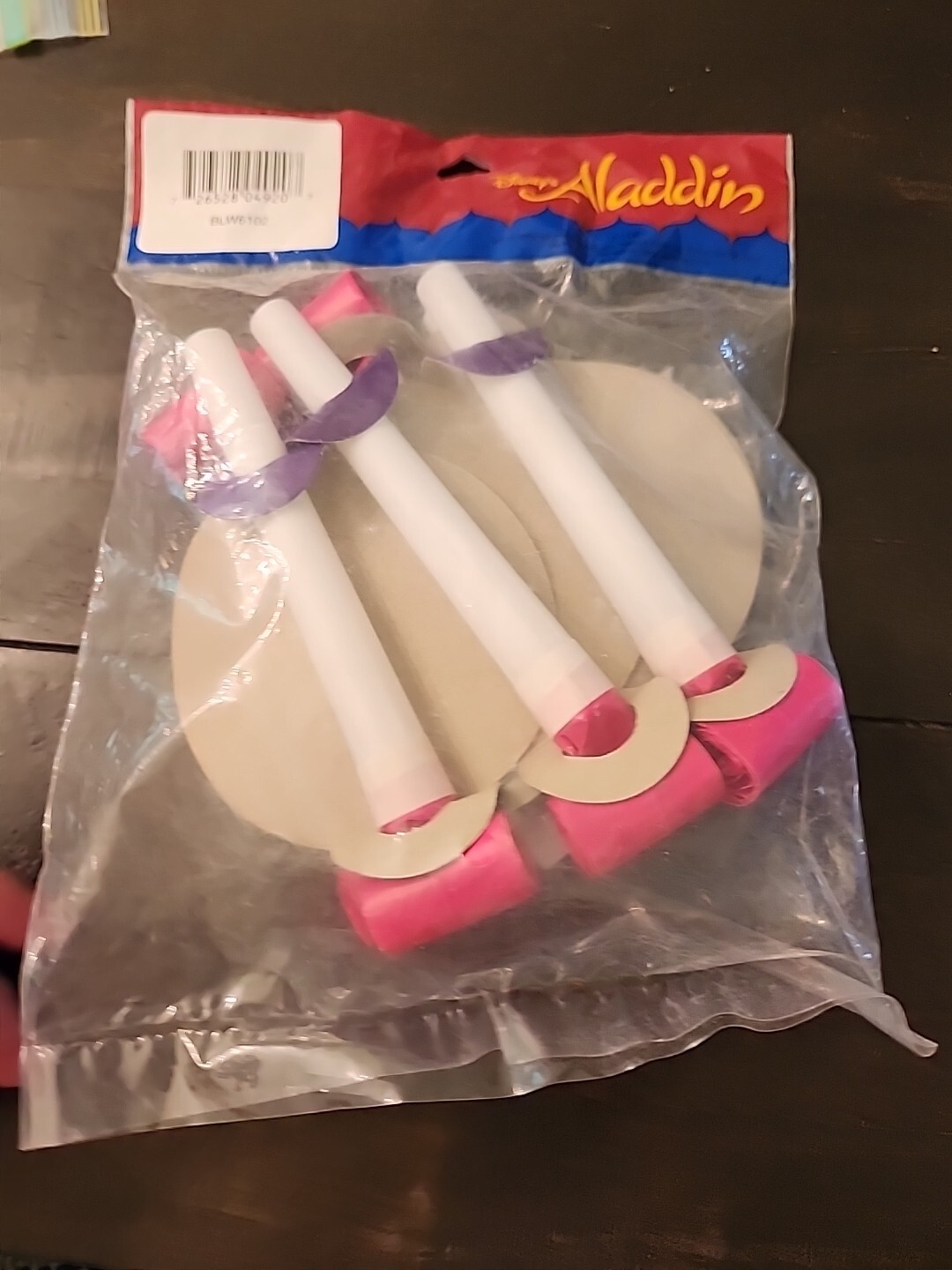 ALADDIN Jasmine & Rajah Medallion Blowouts Party Supplies Birthday NOS