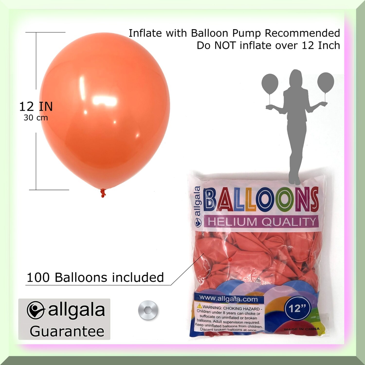 100ct Latex Balloons 12-inch for Parties