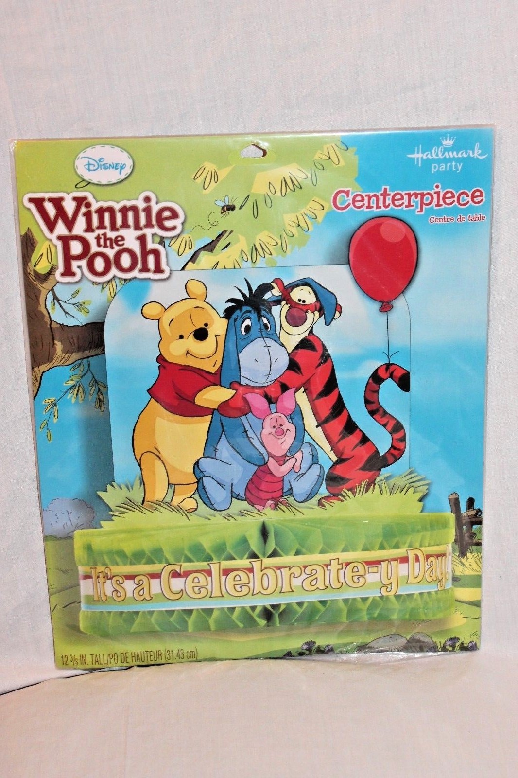 NEW IN PACKAGE WINNIE THE POOH CENTER PIECE 12-3/8″ TALL PARTY SUPPLIES