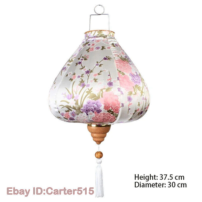 Chinese Lantern Traditional Silk Lantern Balcony Party New Year Hanging Lanterns