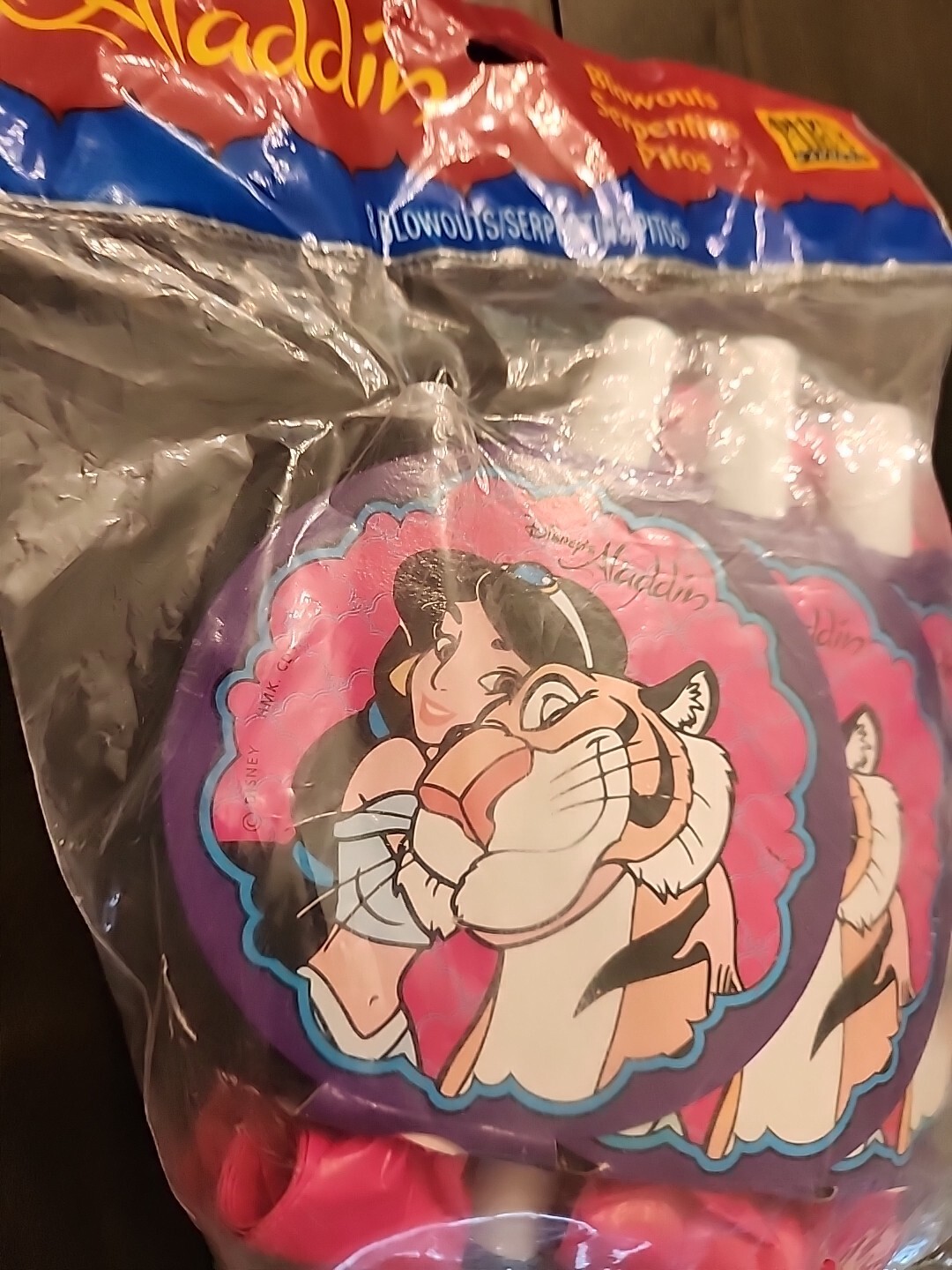 ALADDIN Jasmine & Rajah Medallion Blowouts Party Supplies Birthday NOS