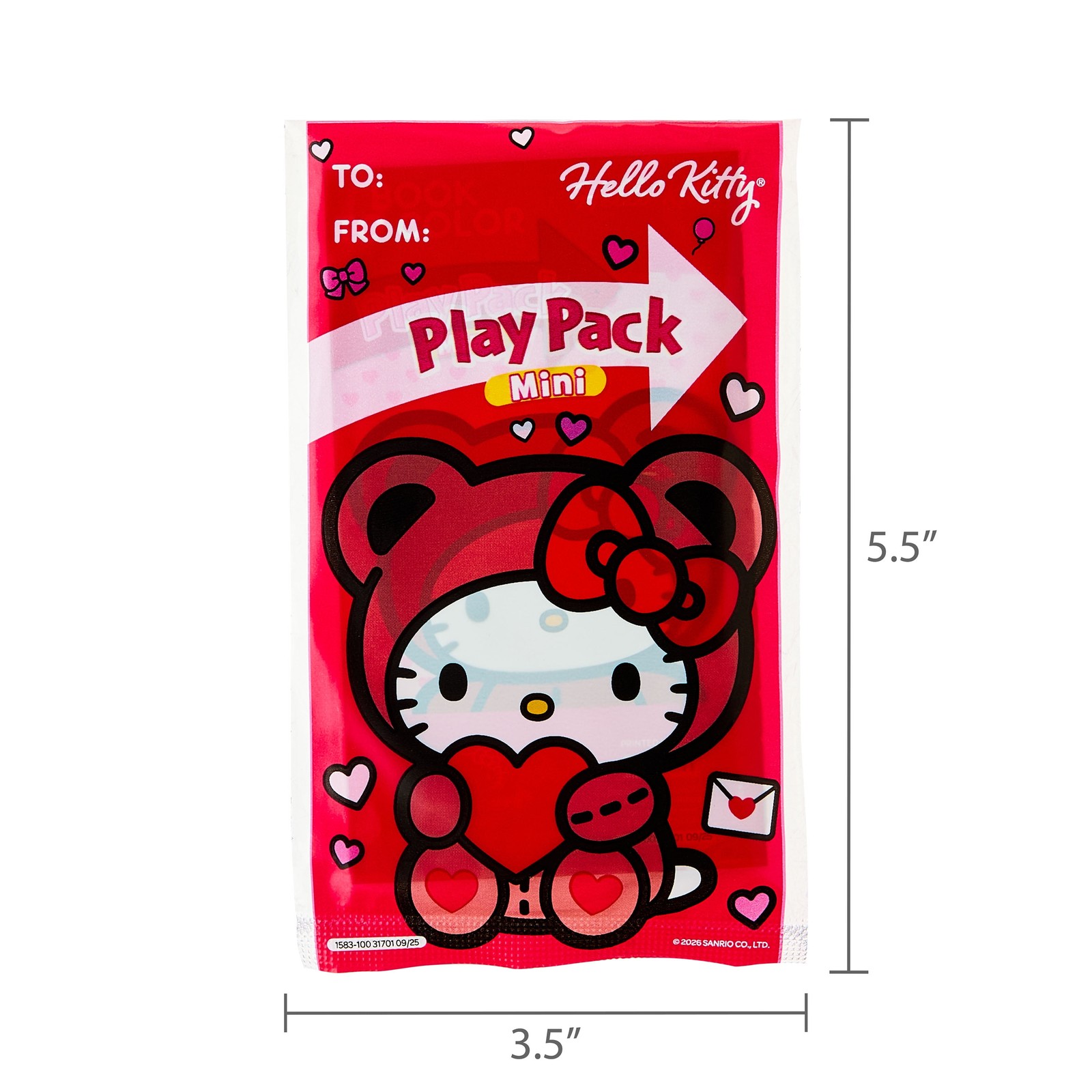 Hello kitty 8 Count Mini Play Pack Valentine’S Day Greeting Cards