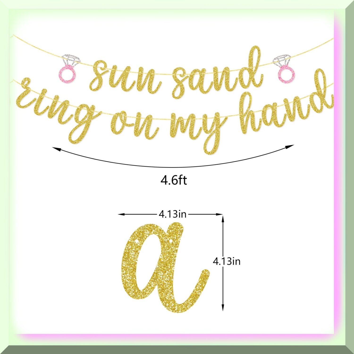 Beach Bunting Banner for Bachelorette Party