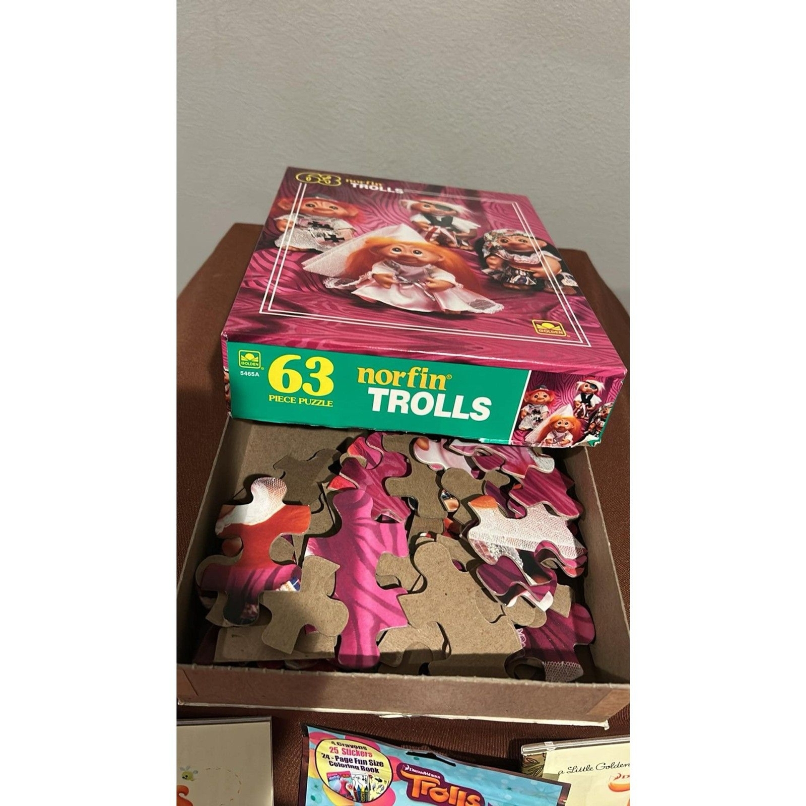 Lot of 9 Troll Party Favors Puzzles Golden Books Activity Book Others