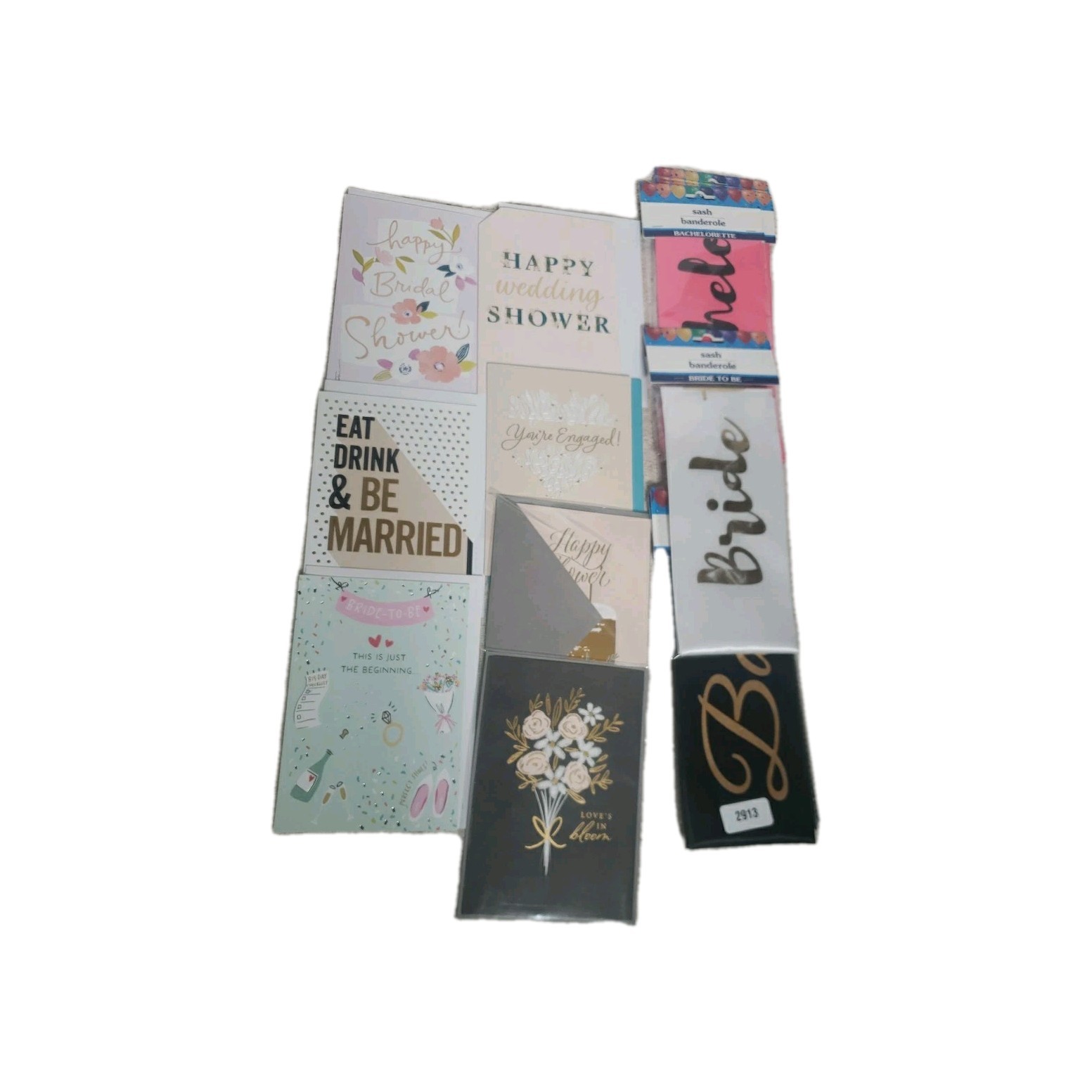 Bride And Bachelorette Party Favours Lot Banner Saches Seven Greeting Cards