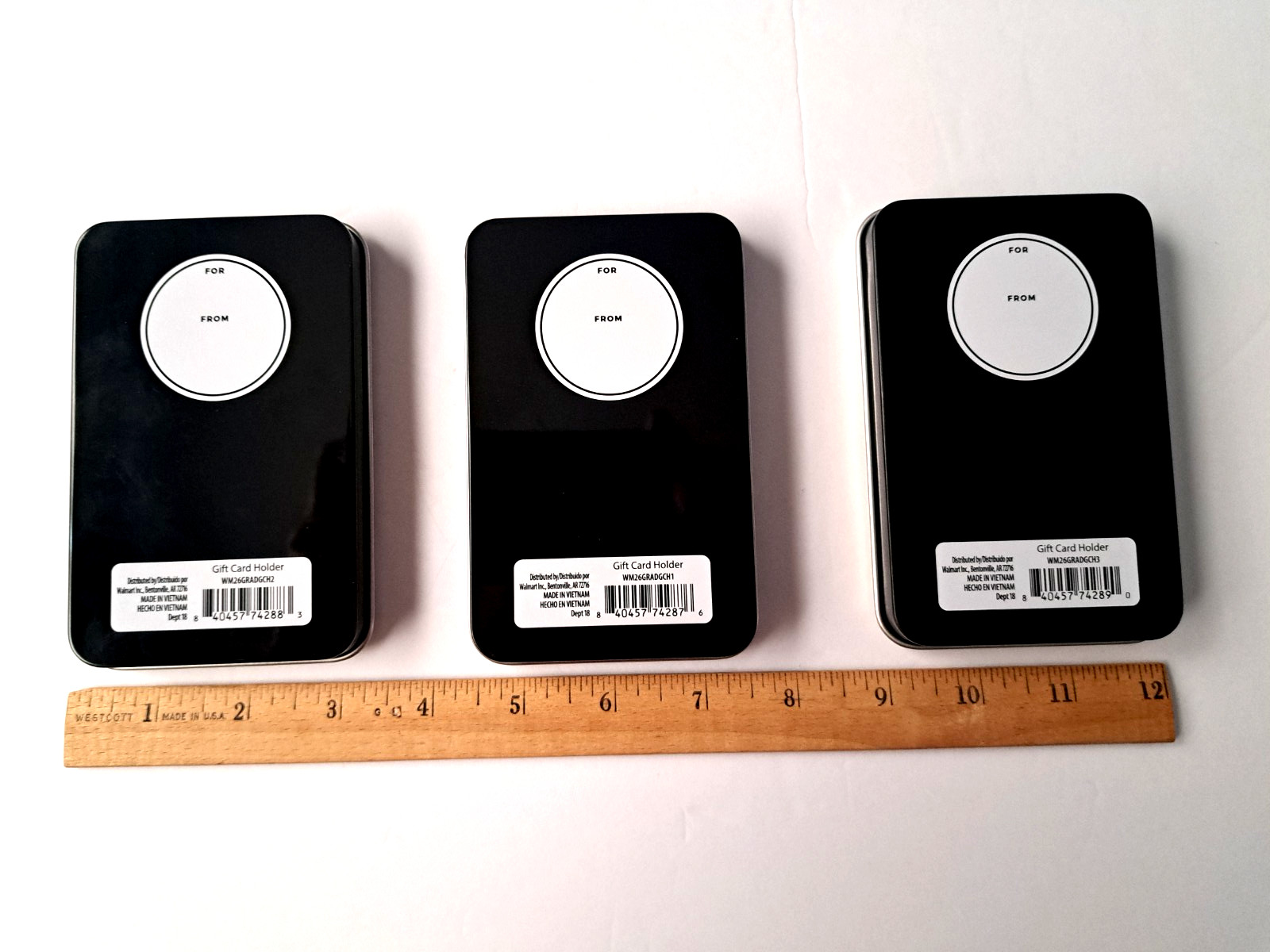 Lot of 3 – Graduation Gift Tin Holder for Cards or Check