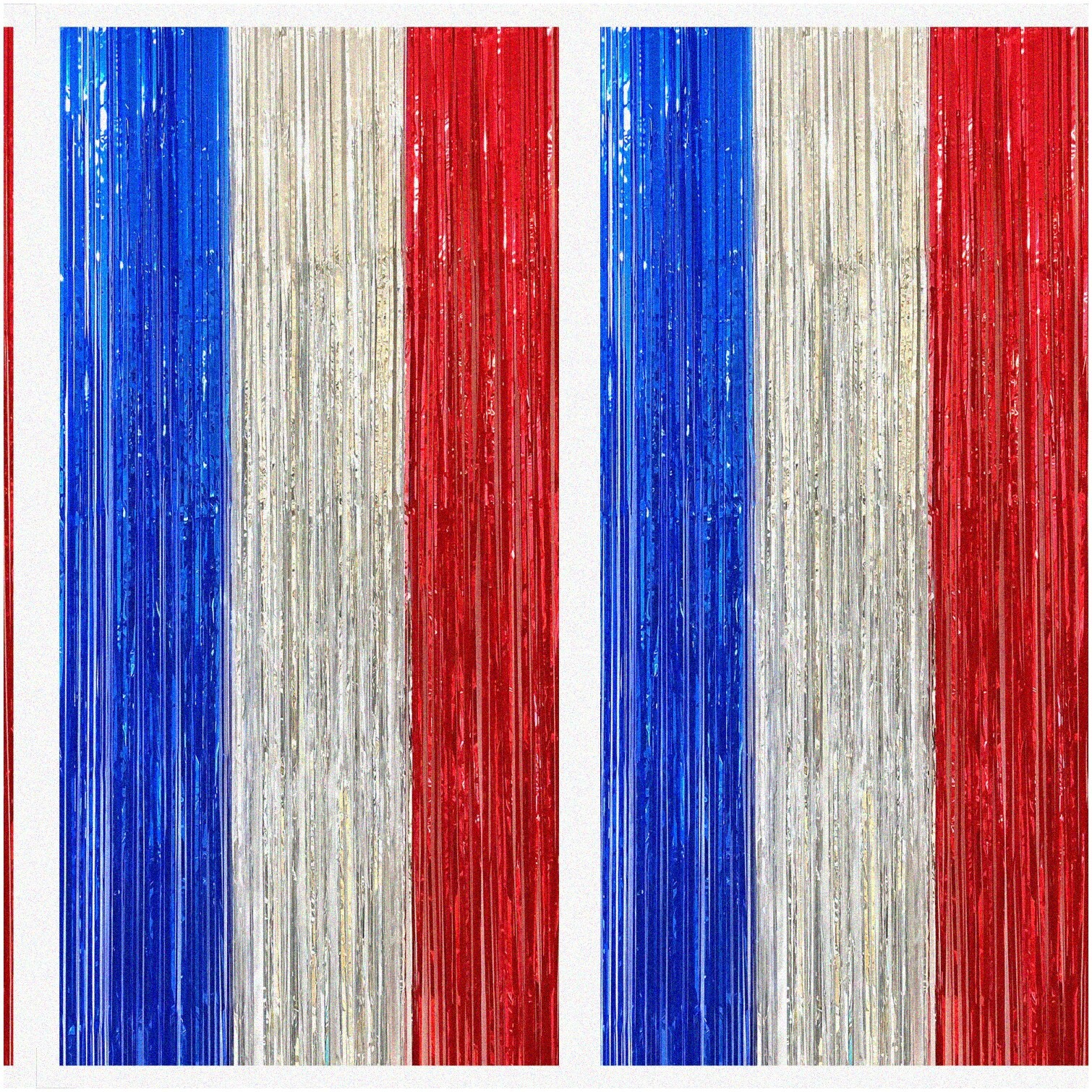 Red White Blue Streamers 8×6.4 Feet