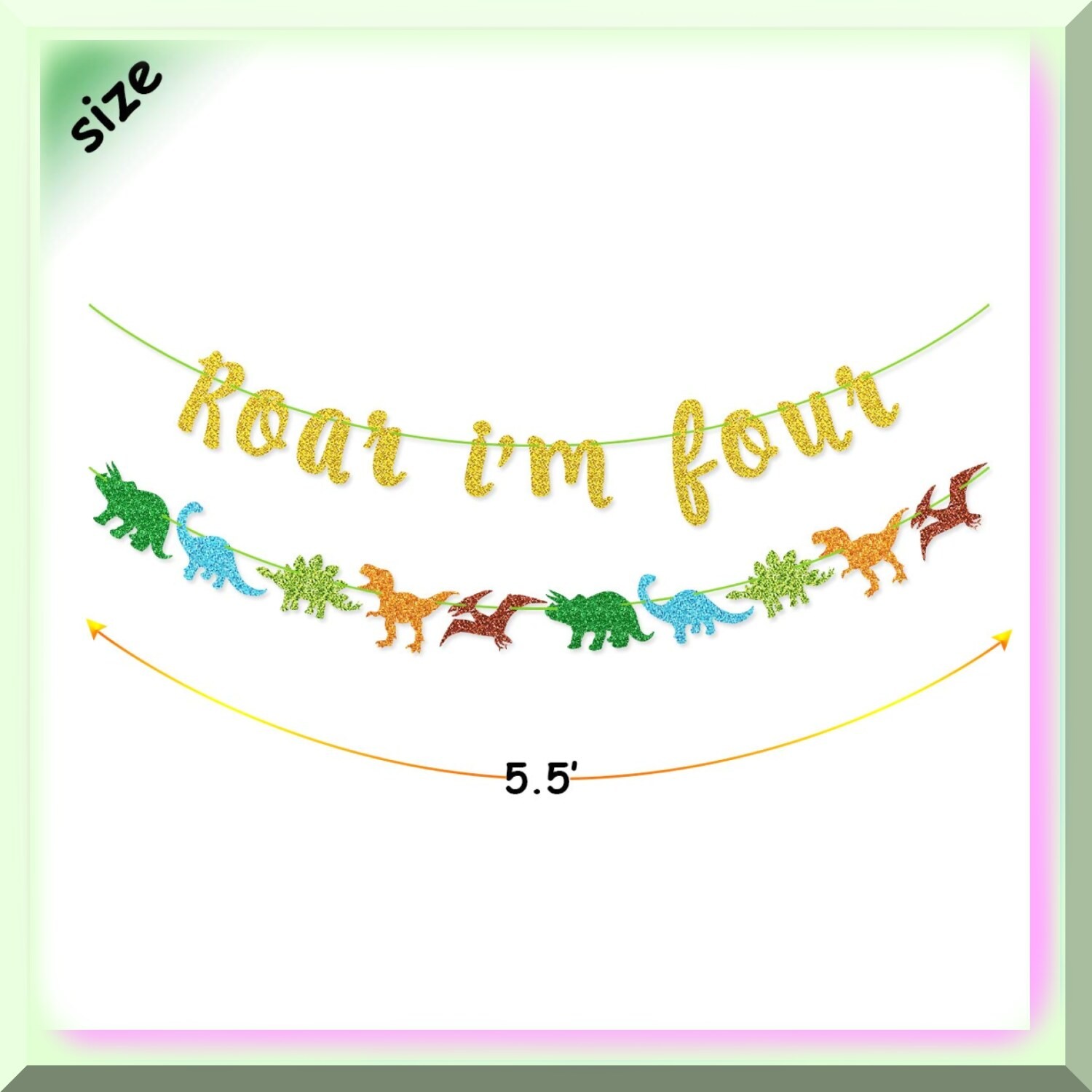 Dinosaur Birthday Banner for Kids’ Party Decor