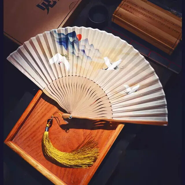 Silk Women’s folding fan collection Dressing Decoration Birthday Gift Chinese