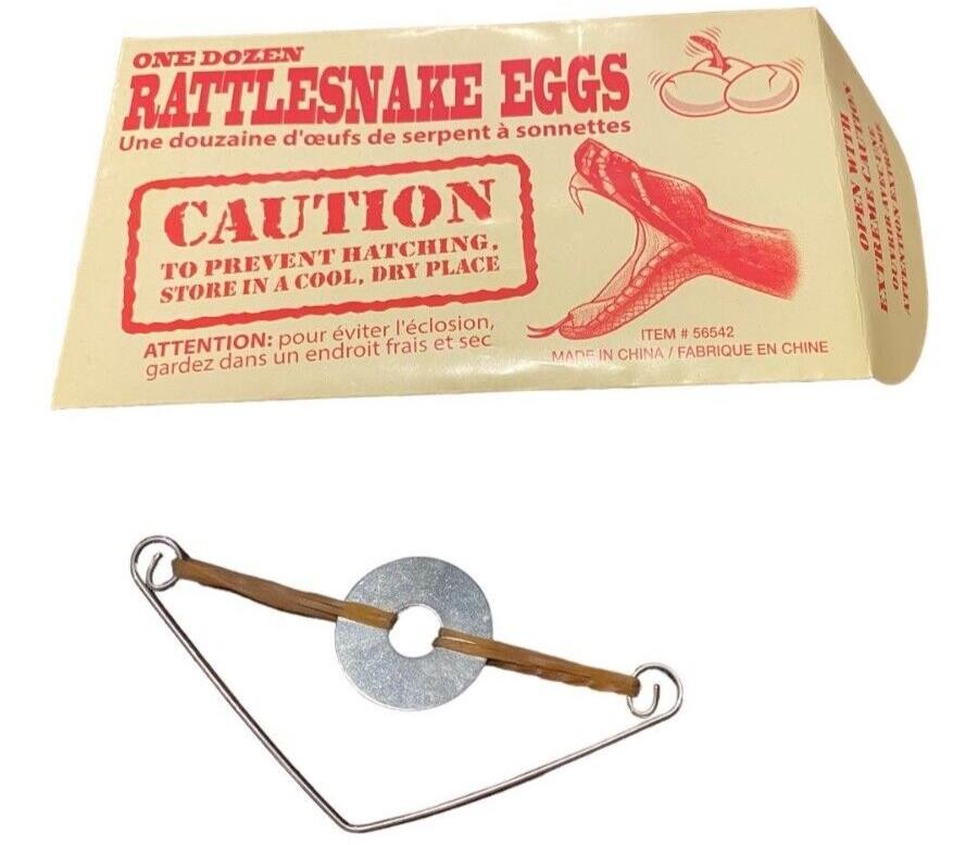 1 RATTLESNAKE EGGS JOKE Envelope – GIFT GIVING RETAIL PACK – Trick Prank Gag