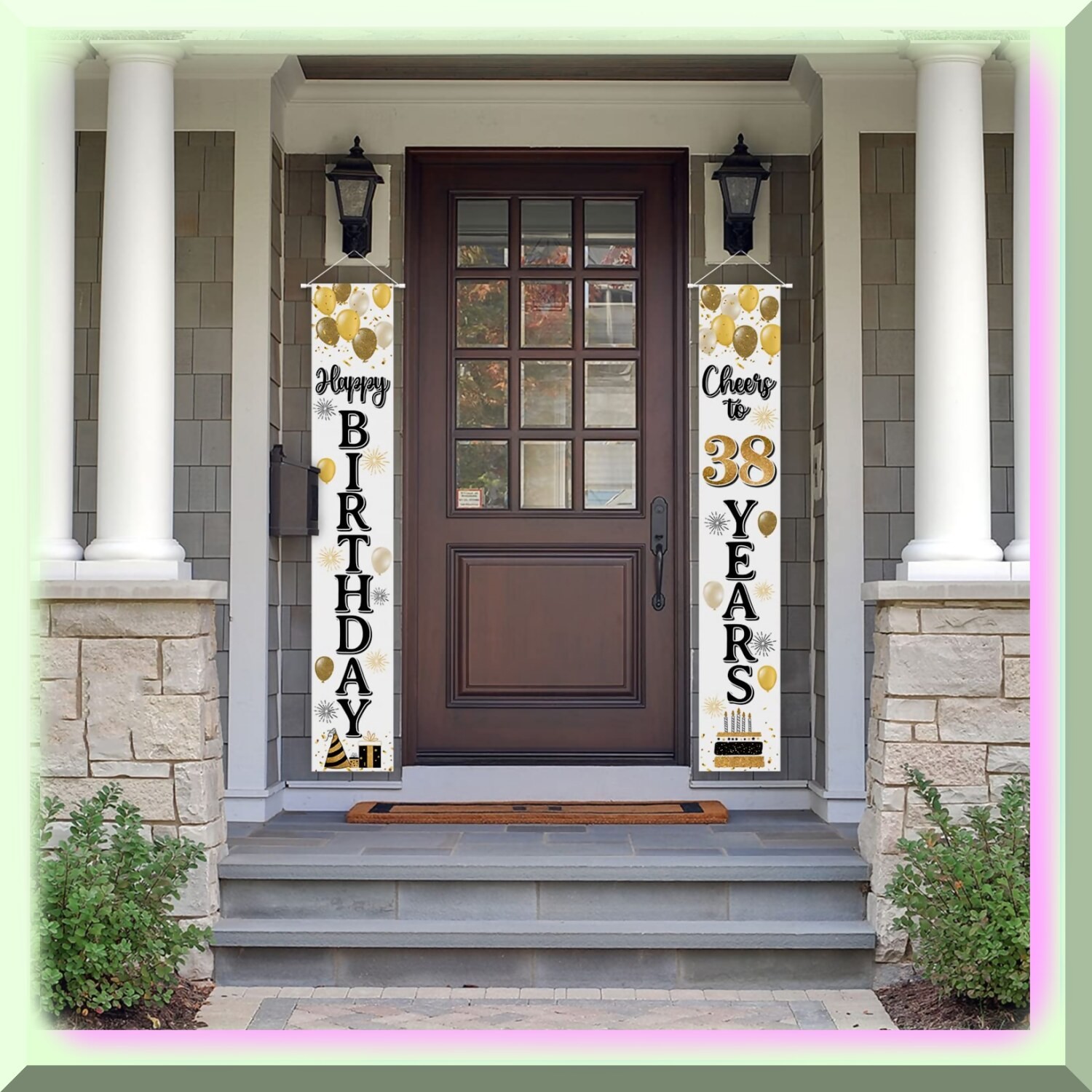 38th Birthday Door Banner Yard Sign