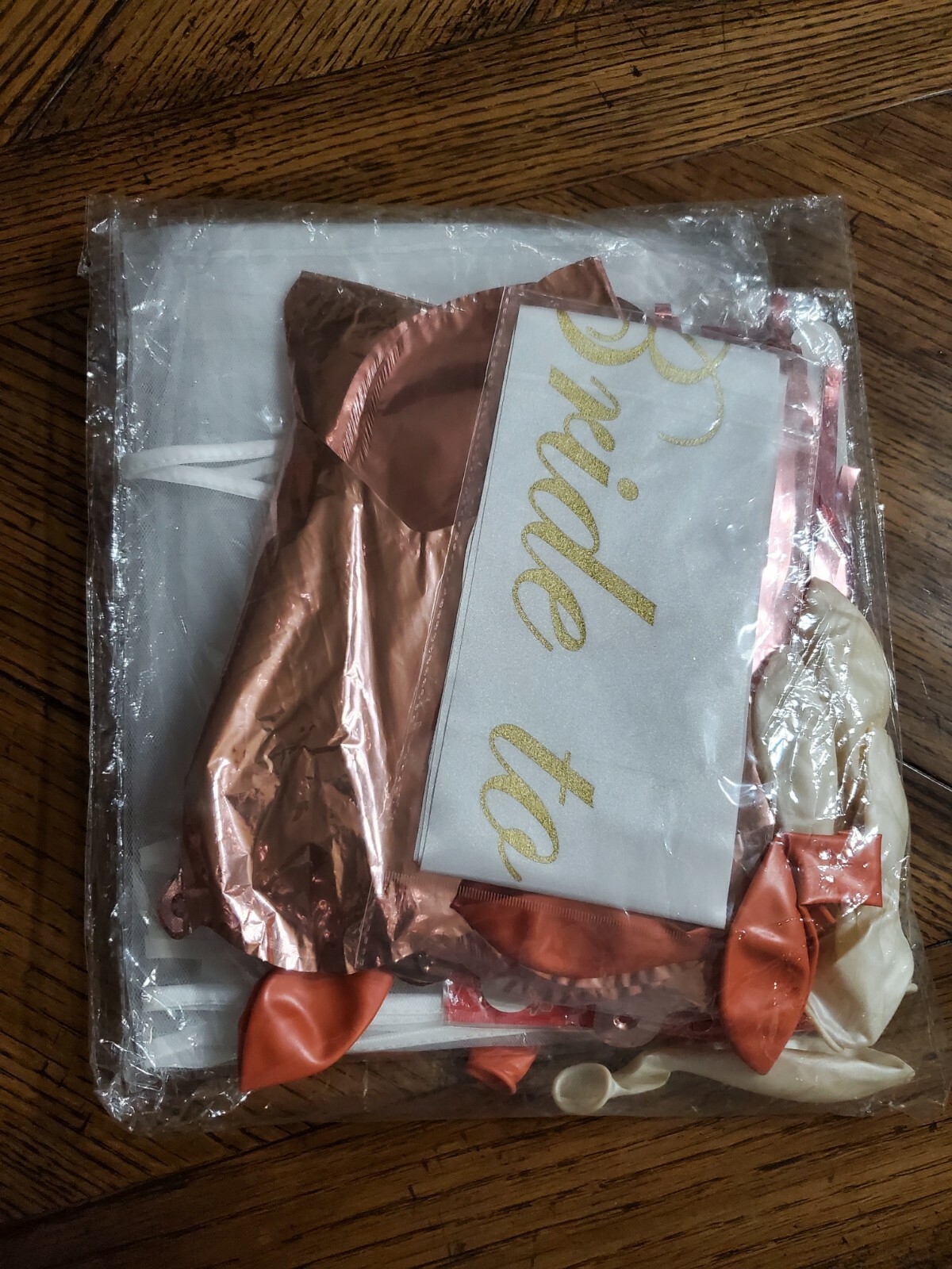 Rose Gold Bachelorette Party Kit Bridal Shower Decorations Sash Veil Balloons