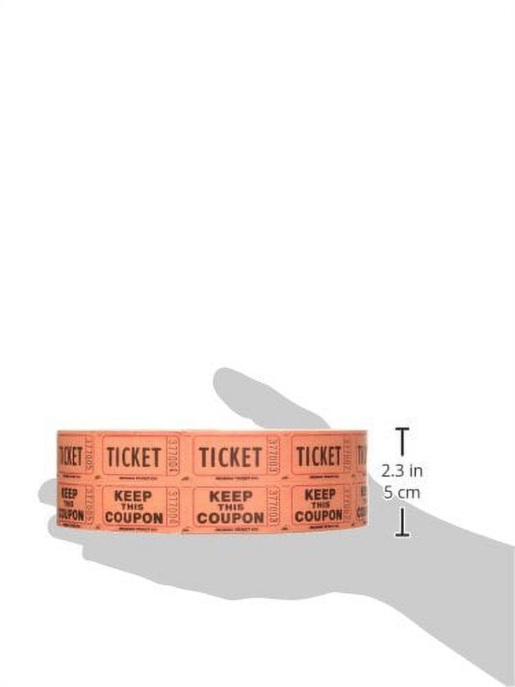 Indiana Ticket Company Raffle Tickets, (4 Rolls of 2000 Double Tickets)