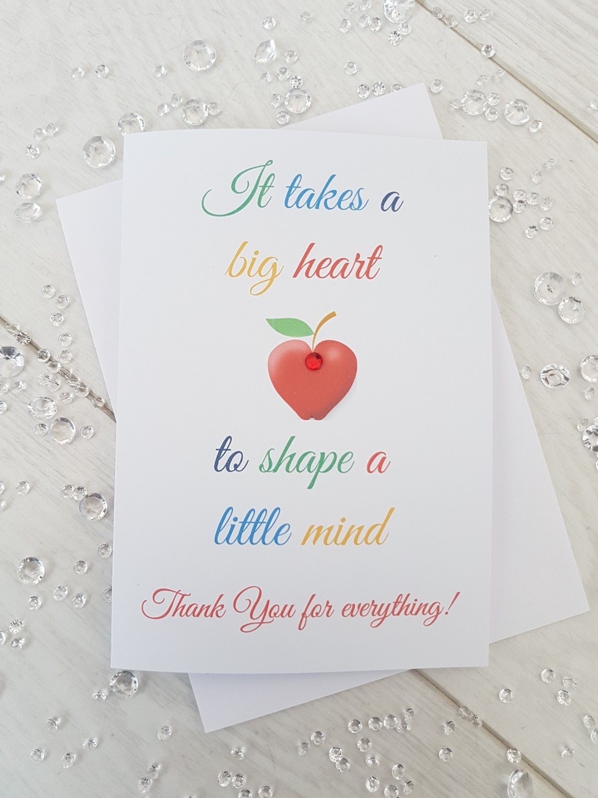 Personalised Teacher Nursery Thank You Card key worker teaching assistant gift