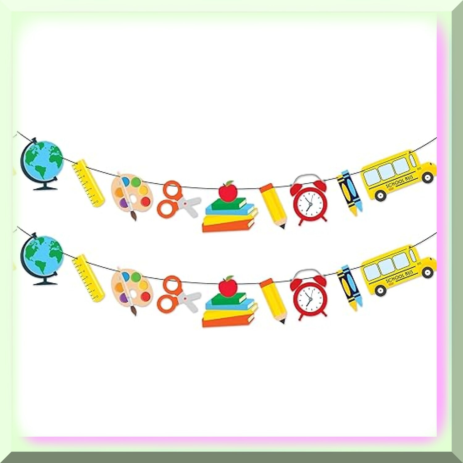School Spirit Celebration Kit with 10ft Banner and Apple Paper